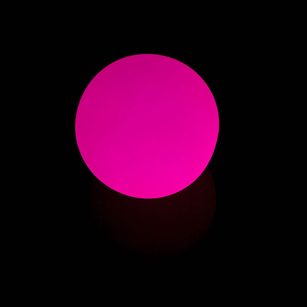 LED Contact Ball glowing in pink