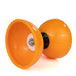 Juggle Dream Carousel Bearing Diabolo from side - Orange colour