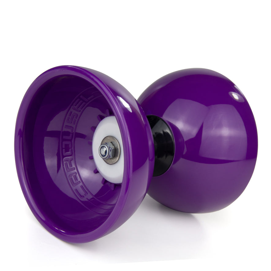Juggle Dream Carousel Diabolo Kit Complet Violet - Triple Roulement + Baguettes Superglass + Vidéo Tutoriel