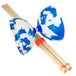 Juggle Dream white and blue colours Diabolo Toy with wooden handsticks