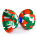 Juggle Dream white, red and green colours Diabolo Toy with wooden handsticks