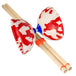 Juggle Dream white and red colours Diabolo Toy with wooden handsticks