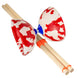 Juggle Dream white and red colours Diabolo Toy with wooden handsticks
