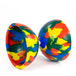 Juggle Dream red, yellow, green and blue colours Diabolo in lying position