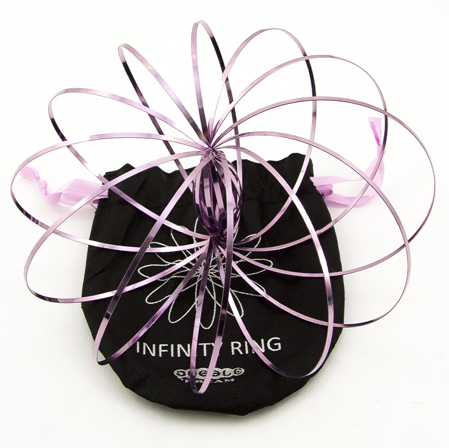 Juggle Dream Infinity Ring with bag - purple colour