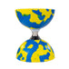Juggle Dream Jester Bearing Diabolo front Blue/ Yellow colours
