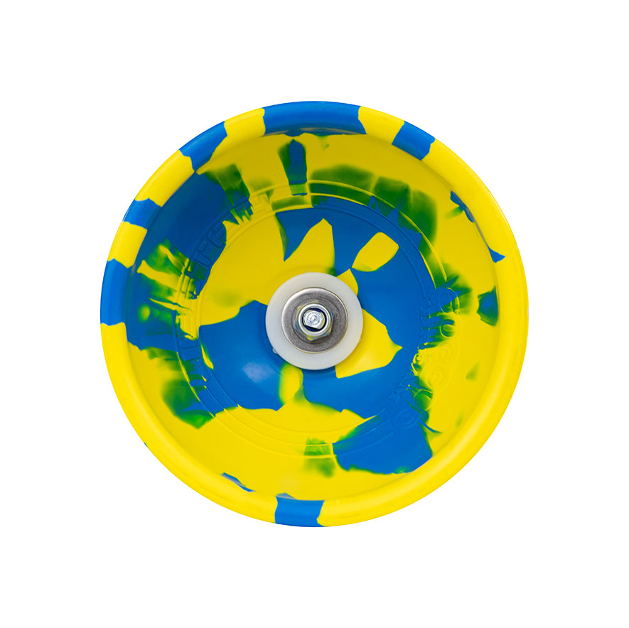 Juggle Dream Jester Bearing Diabolo Cup Blue/Yellow colours