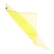 Half folded juggling scarf of yellow colour
