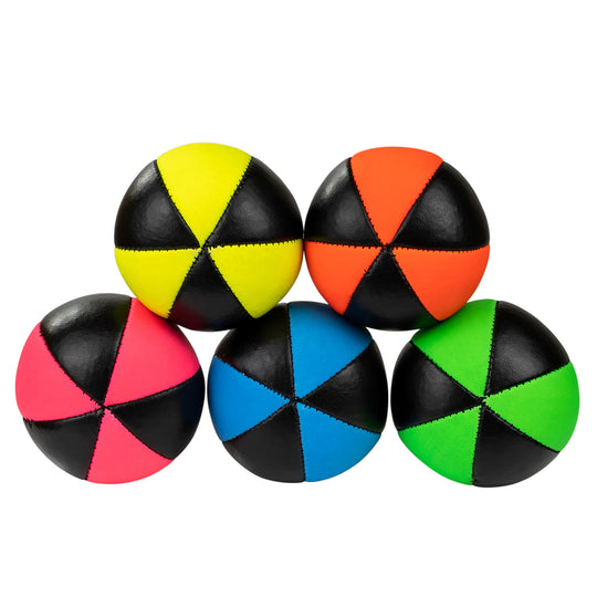 2 Juggling Balls on top of 3 from front - all colours