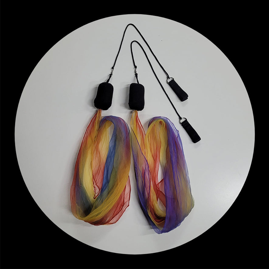 Rainbow colours Scarf Poi