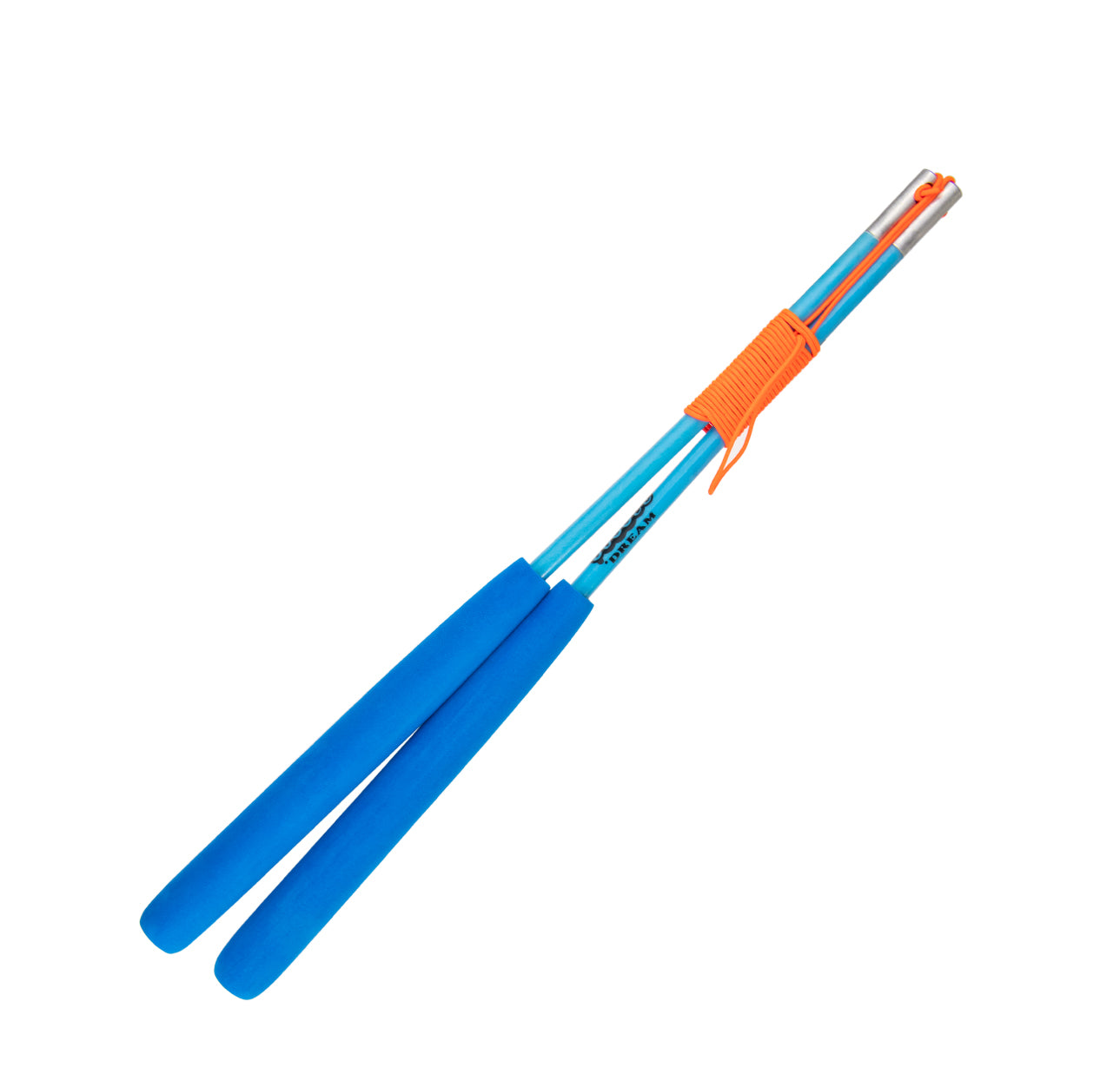 Juggle Dream Superglass Coloured Diabolo Handsticks - blue colour