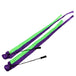 Juggle Dream Tail Poi full length - green/purple colour