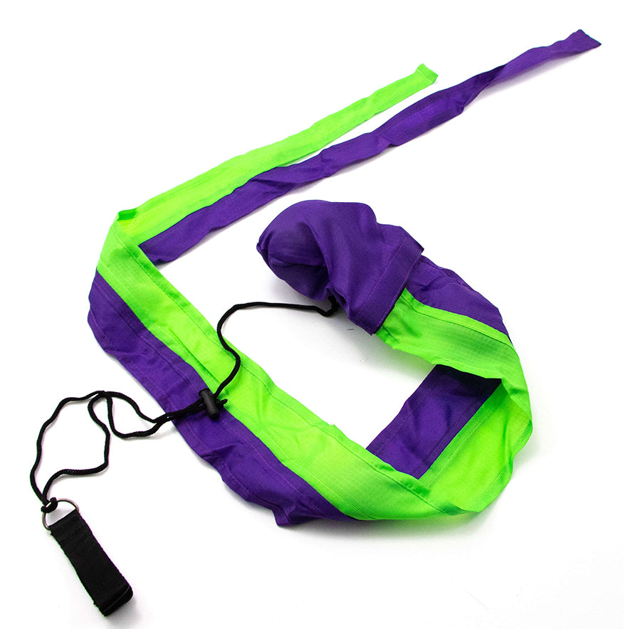 Juggle Dream Tail Poi - green/purple colour