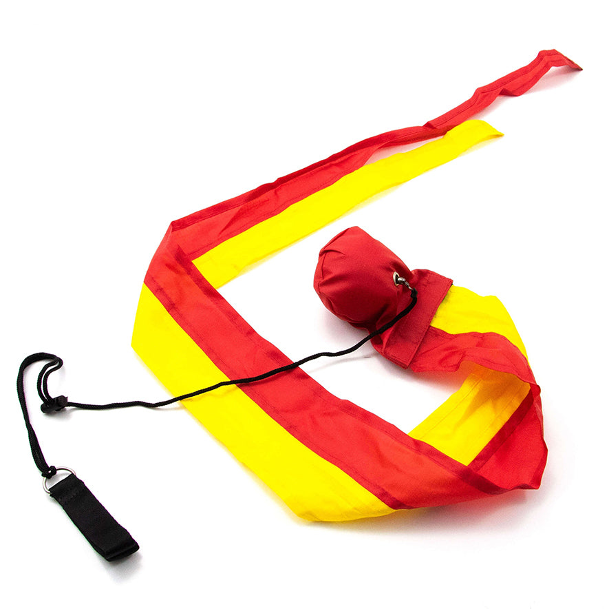 Juggle Dream Tail Poi - red/yellow colour