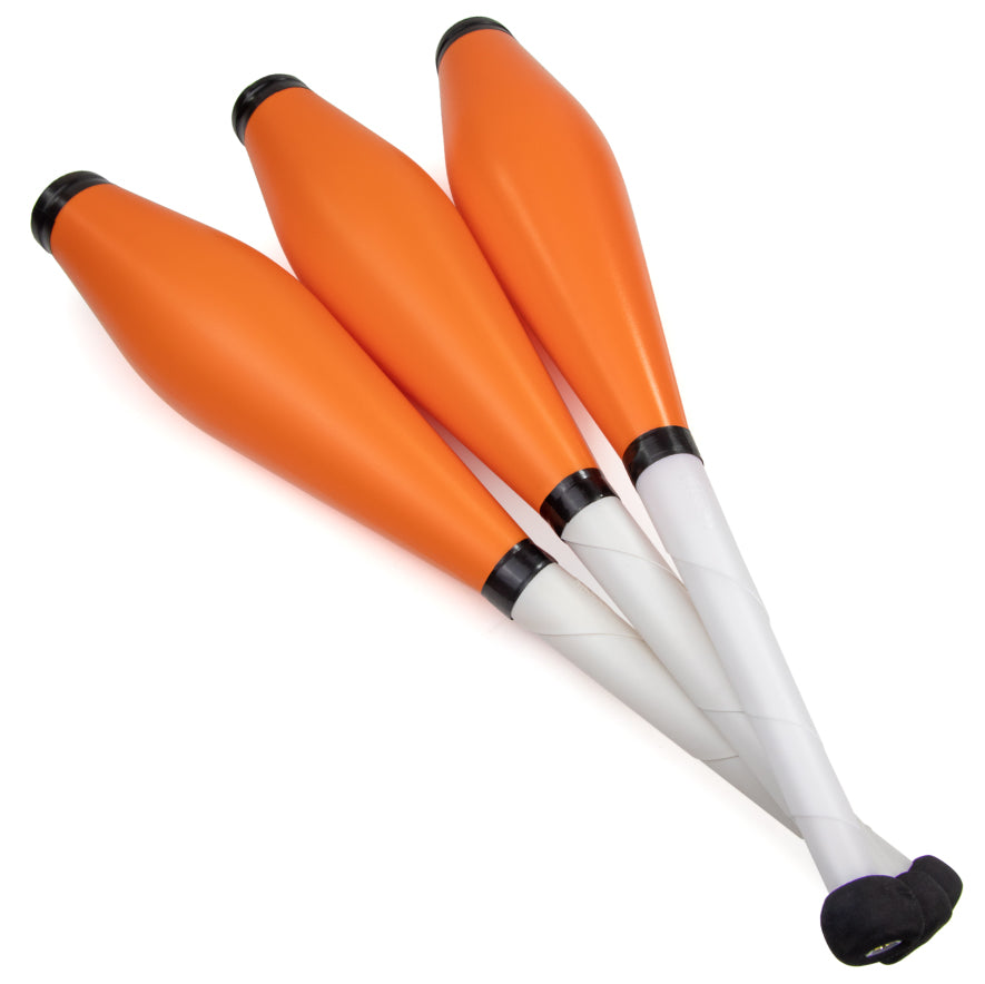 Three Juggling Clubs of orange colour