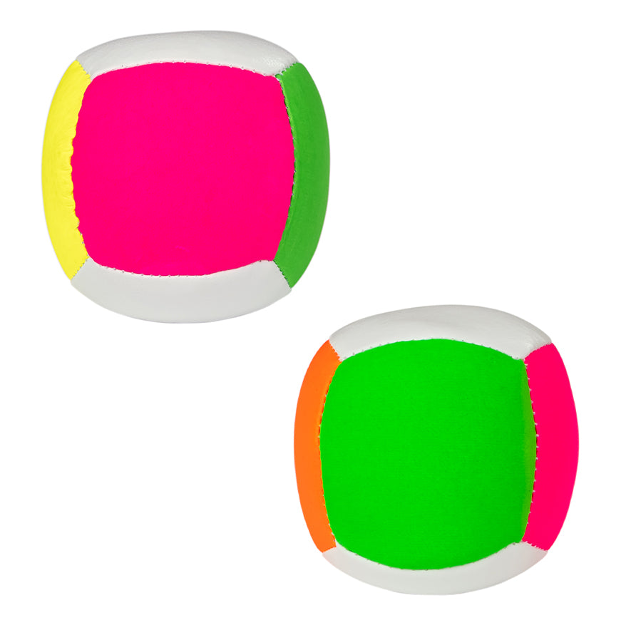 Juggle Dream UV Spot Sport Juggling Ball 110gram - two sides - green/yellow/orange/green/pink colour 