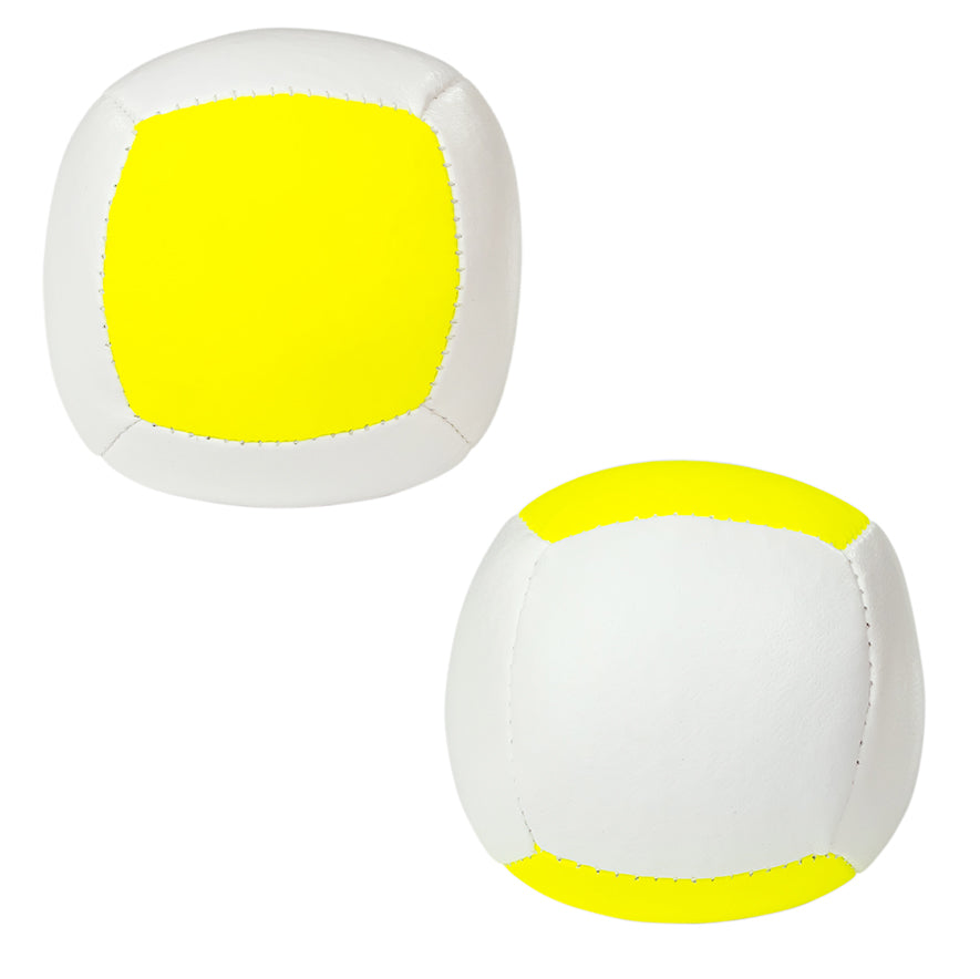 Juggle Dream UV Spot Sport Juggling Ball 110gram - two sides - yellow/white colour 