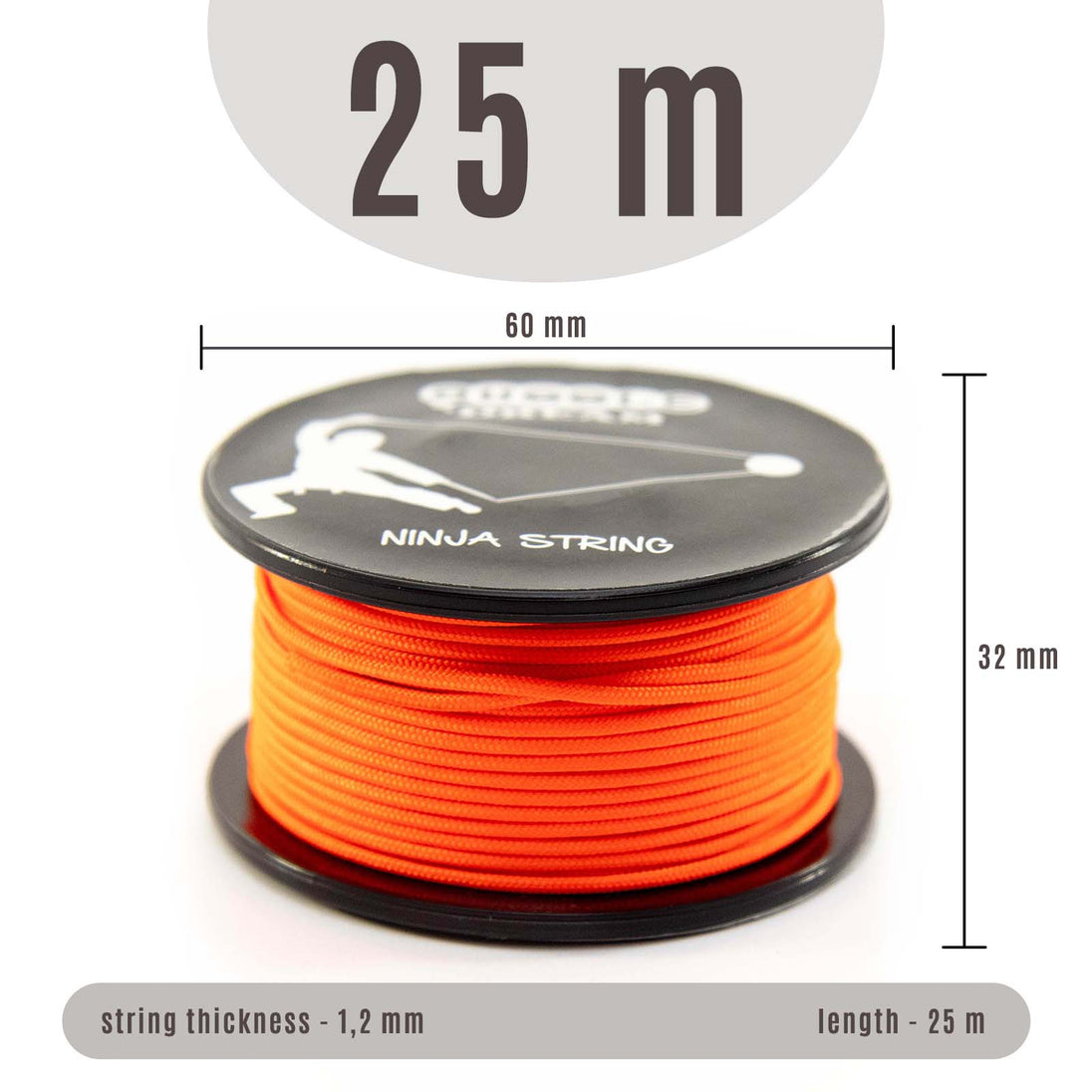 Juggle Dream 25m Ninja Diabolo String - Orange