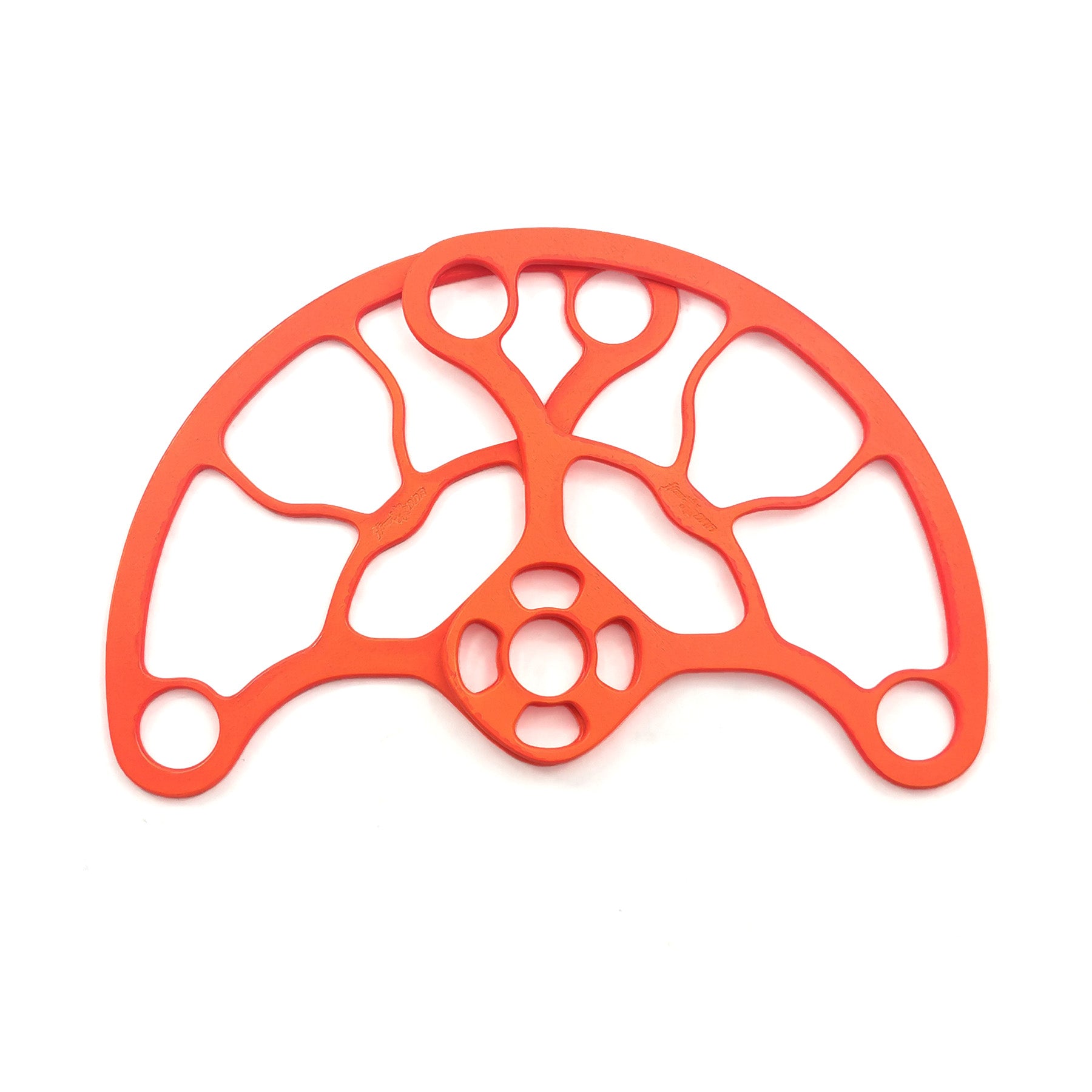 Wooden Pair of Mojura Fans V1.1 by Flow DNA - UV Orange