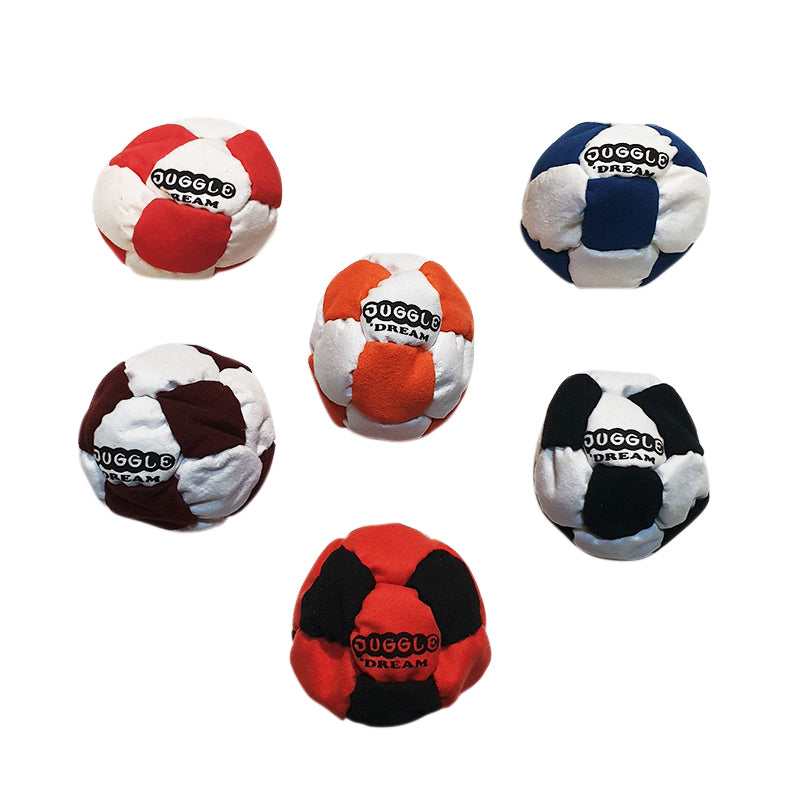 Oddballs Sand Filled Footbags - 14 panel football style - various colours