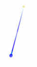 Juggle-Light 1.4m LED Thick Staff (ball ends) - Bargain Basement