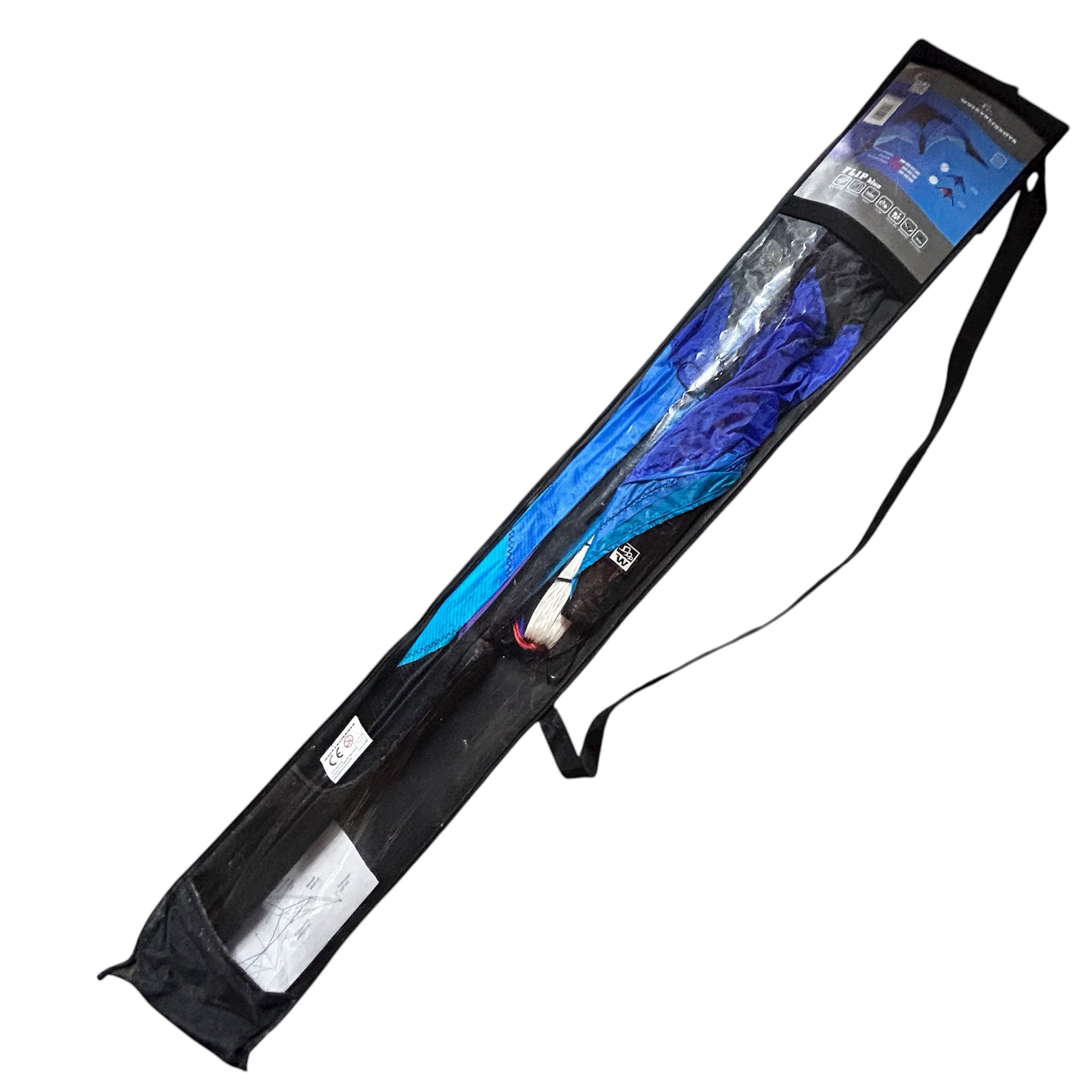 Wolkensturmer | Flip Kite - Blue - Delta Two-Lined Traditional Flying Stunt Kite -140cm - Bargain Basement