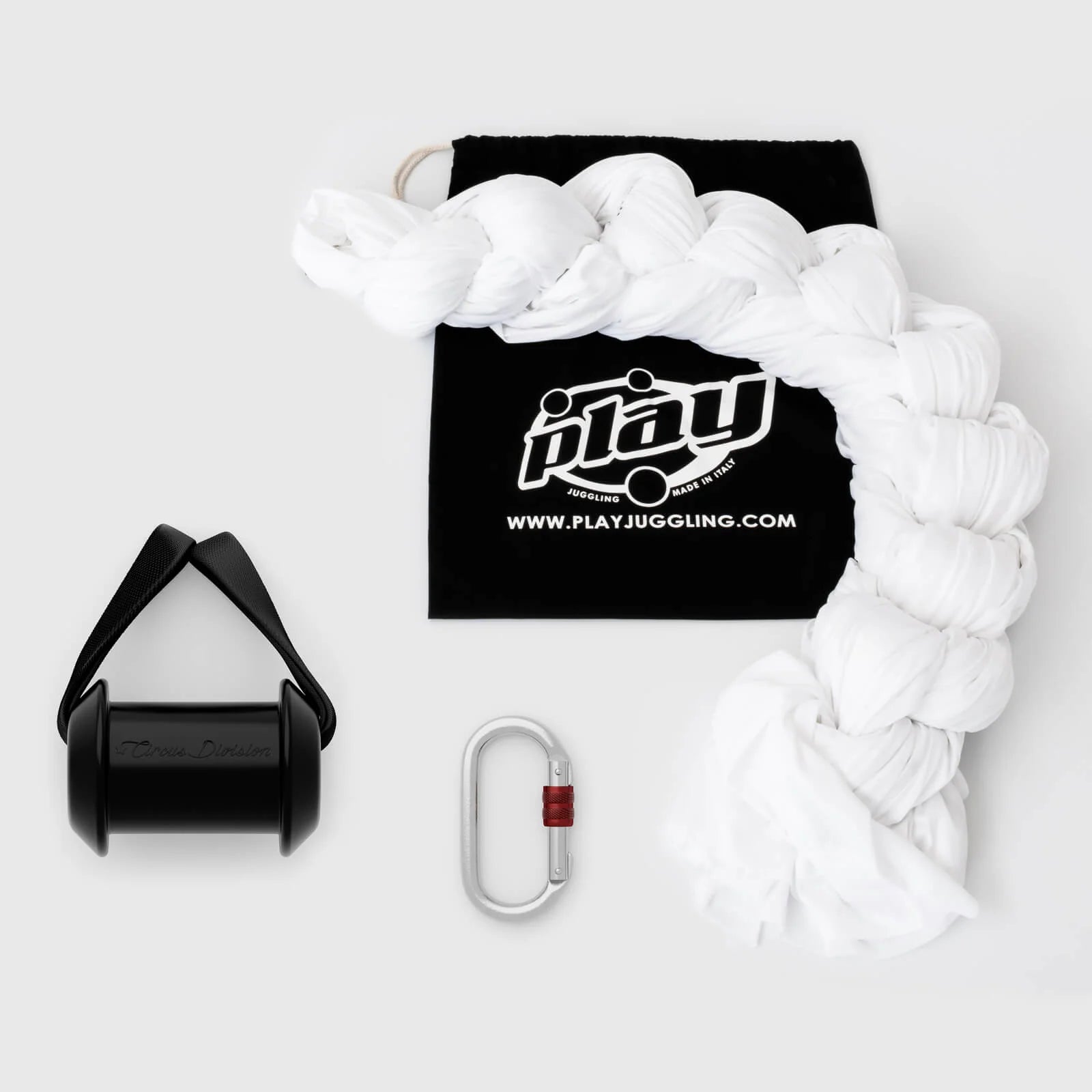 Play Aerial Silk Set - Including Hook and Carabiner