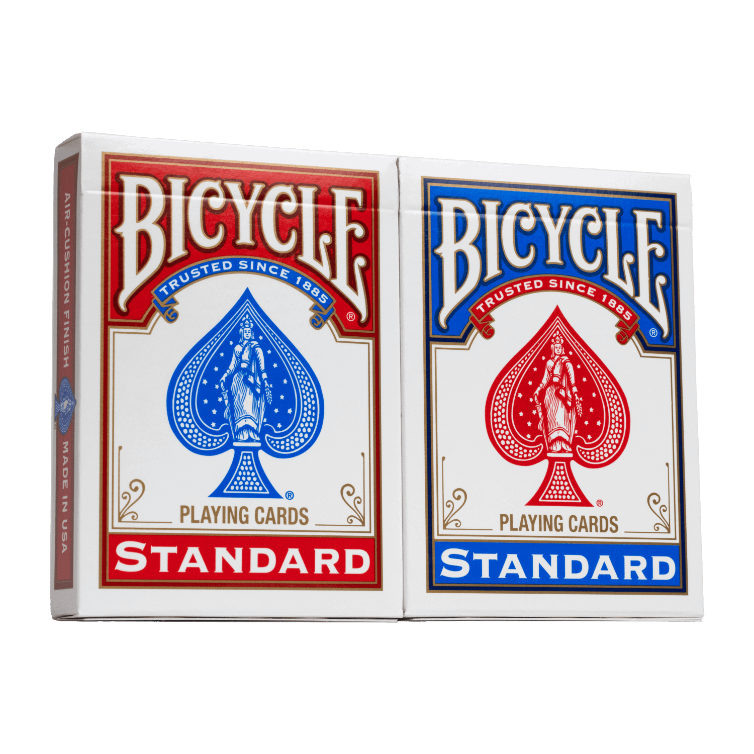 Bicycle Rider Back Playing Cards, Standard Index, Red and Blue 2-pack