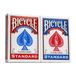 Bicycle Rider Back Playing Cards, Standard Index, Red and Blue 2-pack