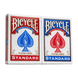 Bicycle Rider Back Playing Cards, Standard Index, Red and Blue 2-pack
