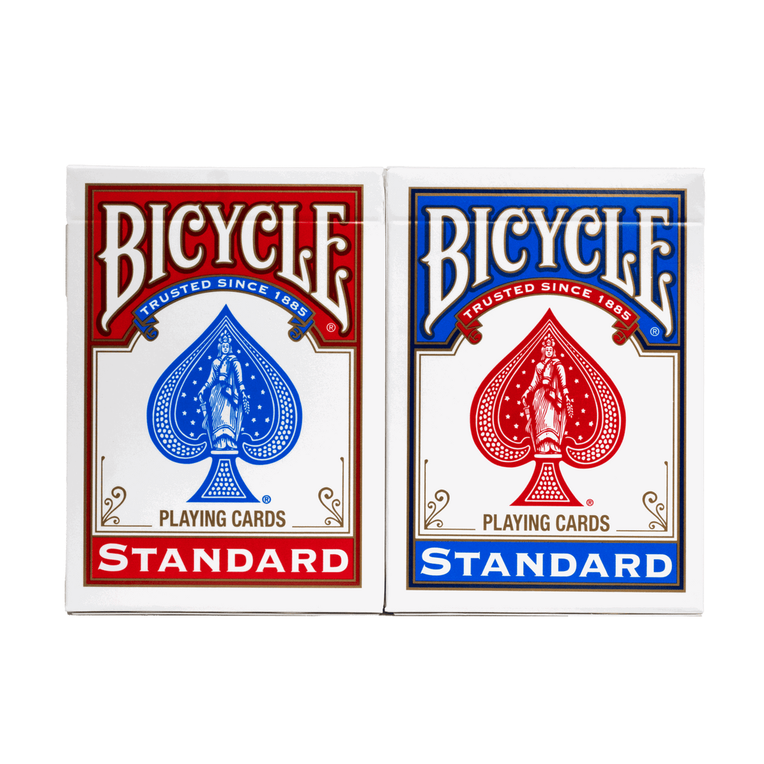 Bicycle Rider Back Playing Cards, Standard Index, Red and Blue 2-pack