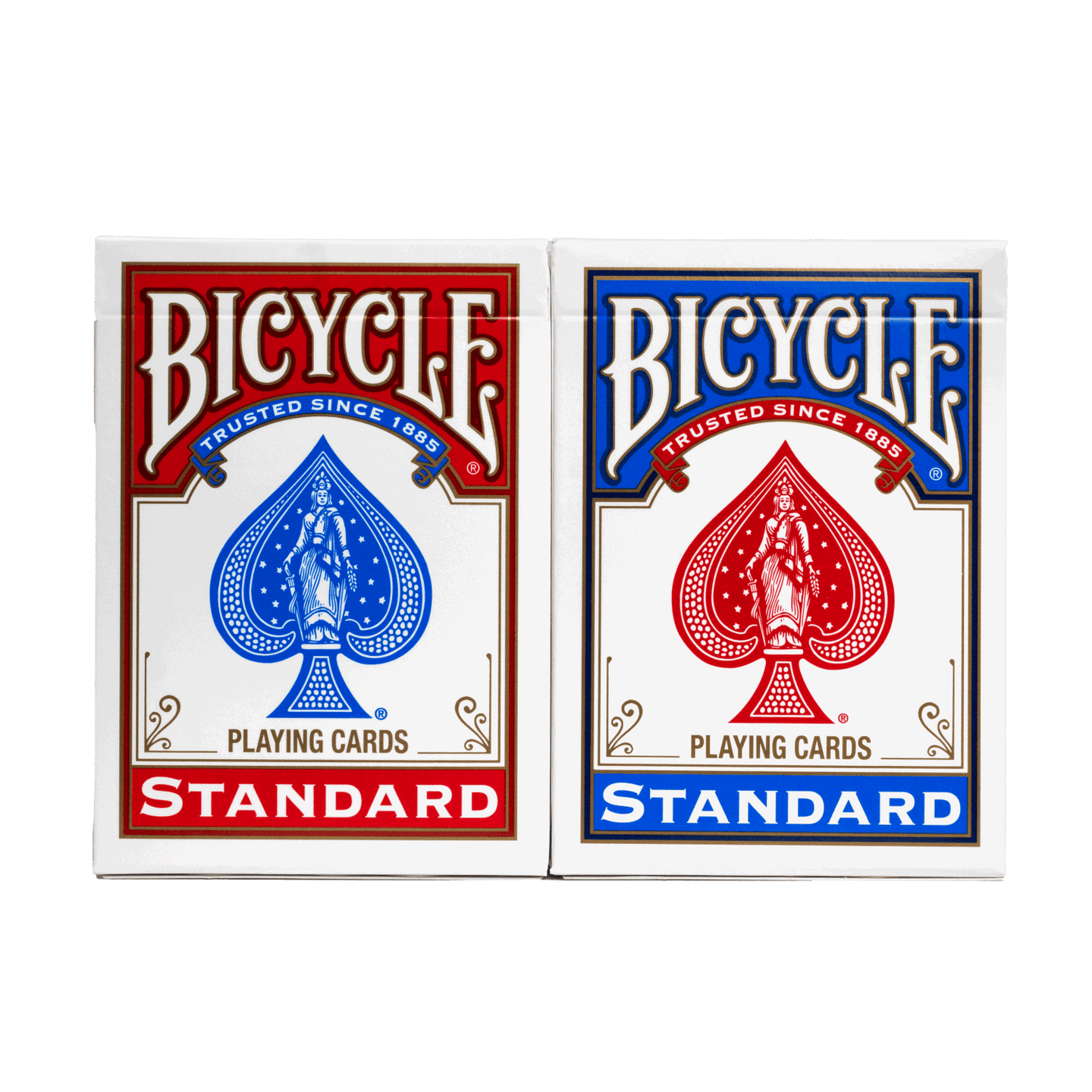 Bicycle Rider Back Playing Cards, Standard Index, Red and Blue 2-pack
