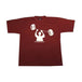 Front side of the T-shirts_with artwork of man playing with two yoyos