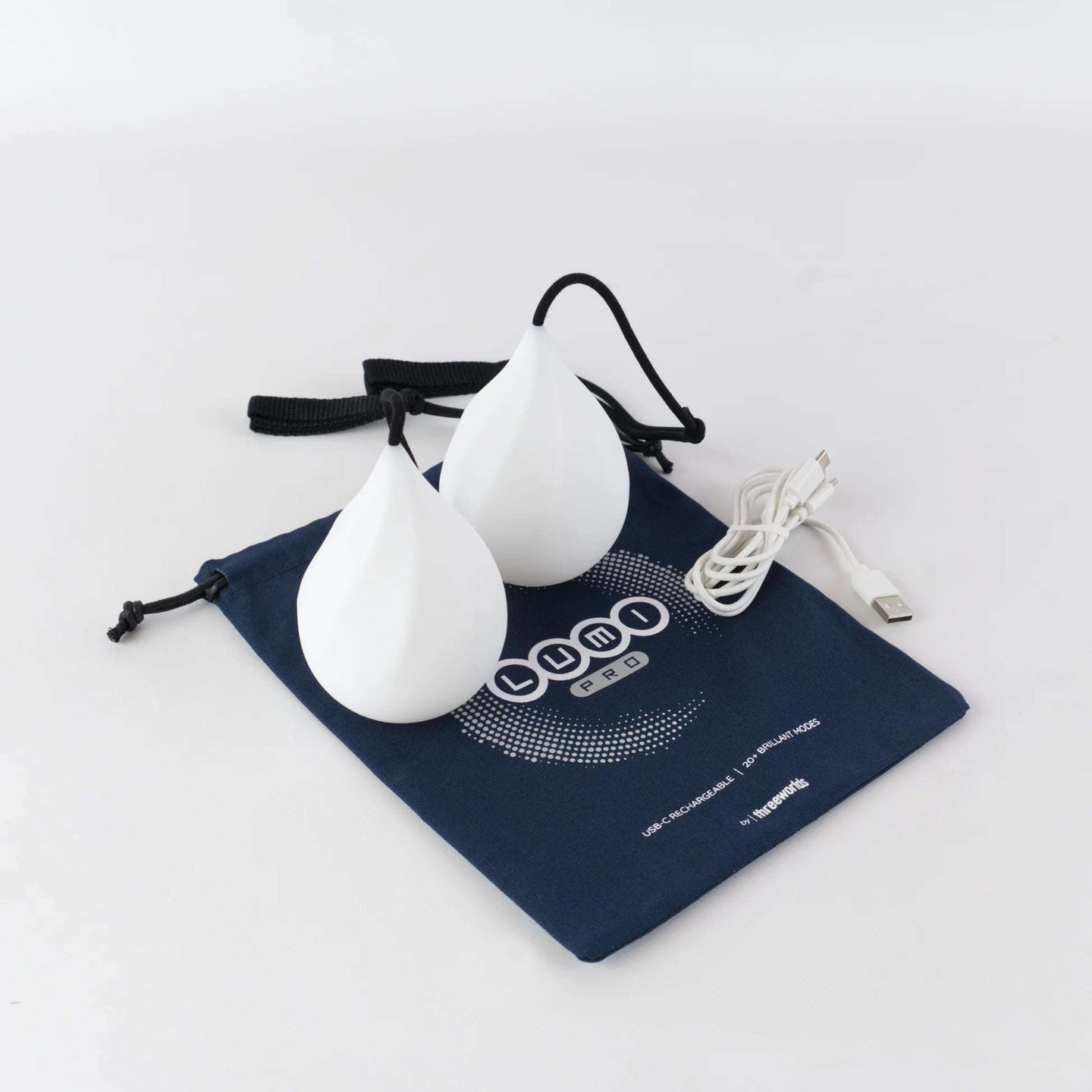 Threeworlds Lumi Pro Rechargeable LED Poi - Pair