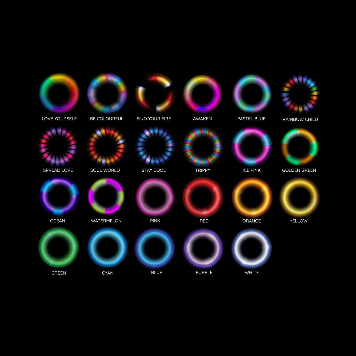 Threeworlds Lumi Pro Rechargeable LED Poi - Pair