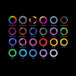 Threeworlds Lumi Pro Rechargeable LED Poi - Pair