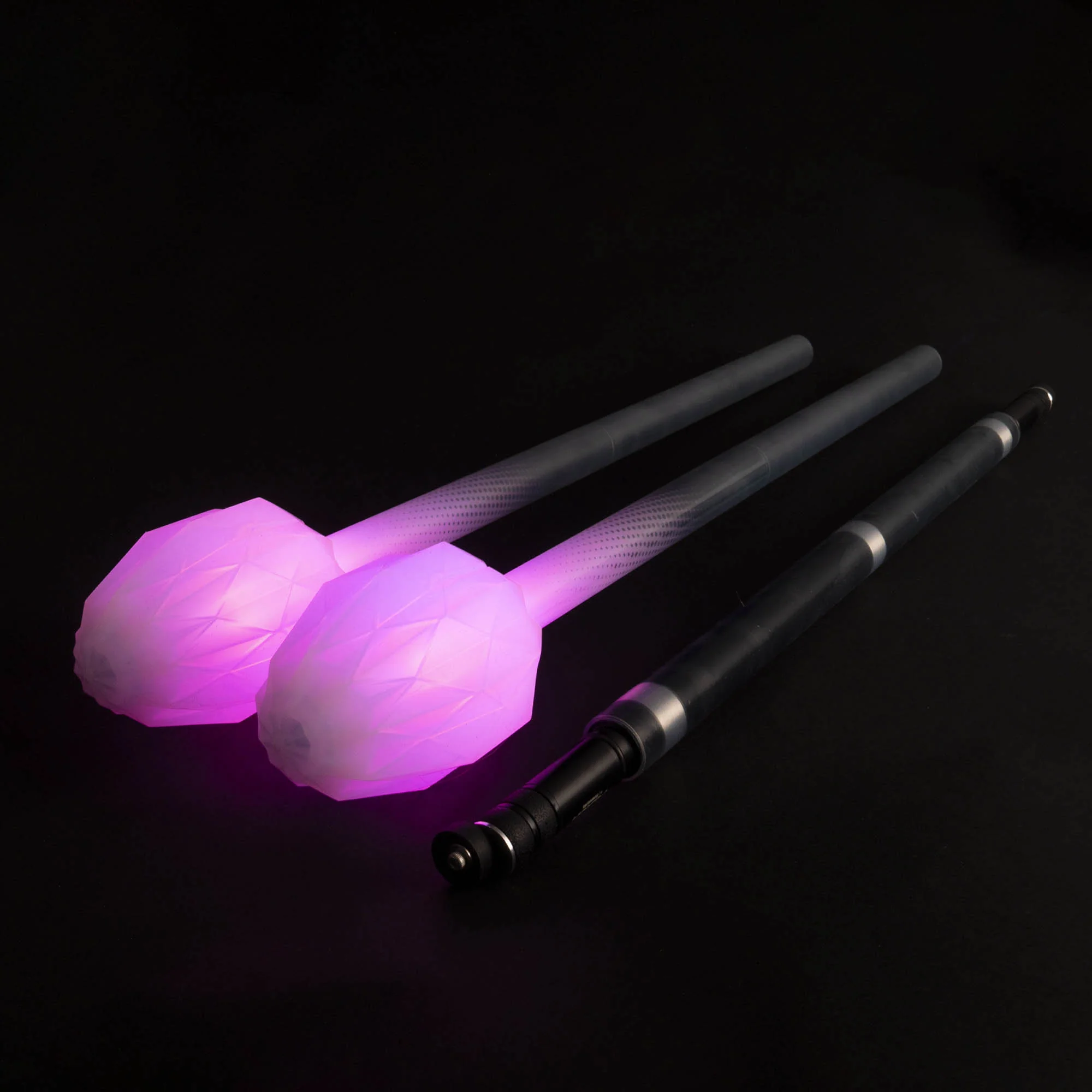 Threeworlds Fusion - 3 Part - Contact LED Staff w/ Prism Heads - 1.5m