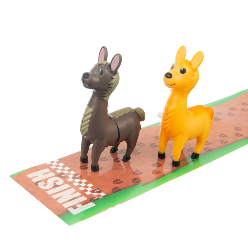 Wind-Up Llama Racing Kit: 2 Clockwork Llamas & Track (Age 3+)
