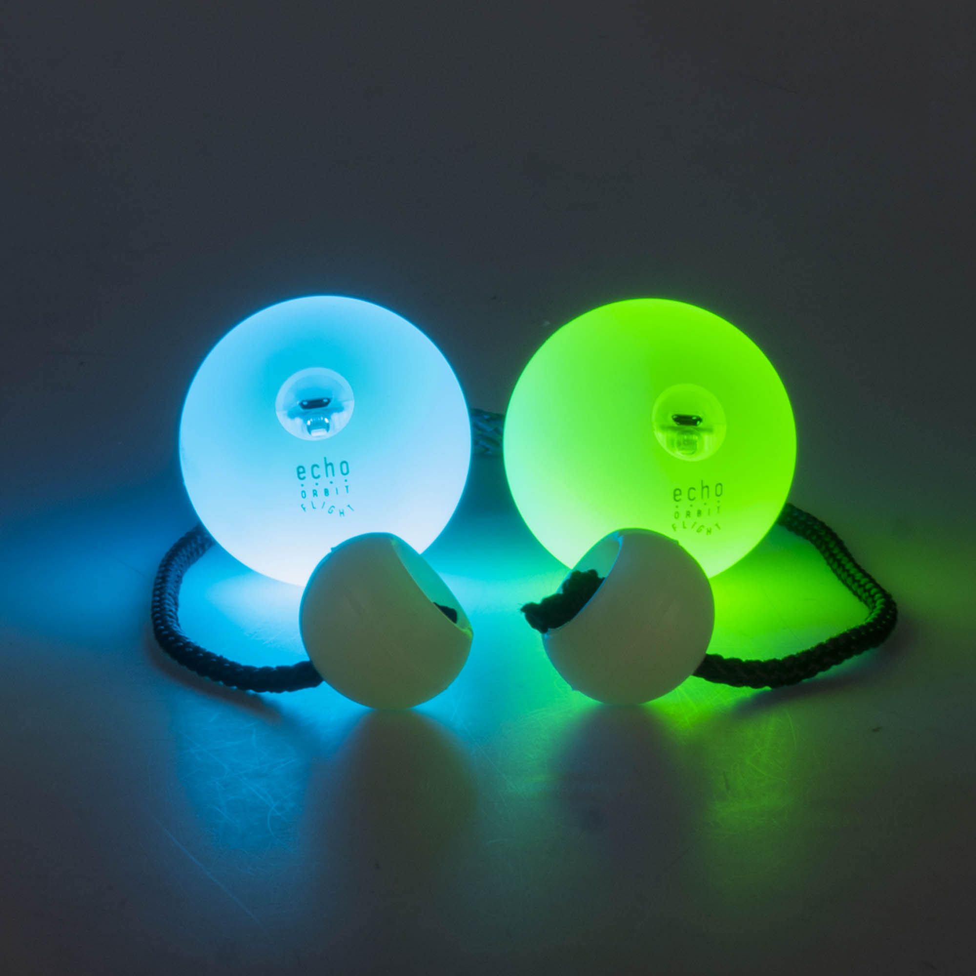 Echo Orbit : Flight - LED USB Multifunction Poi Set - Includes Pro Silicone Poi Handles