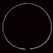 Spinning LED Hoop in a slowly colours changing mode