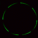 Spinning LED Hoop in a slowly colours changing mode