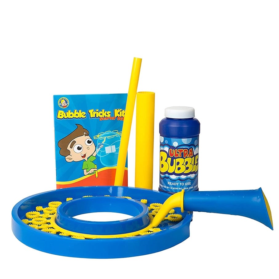 Uncle Bubble Junior Starter Kit Bubble Wand and Dip Bubble Solution Booklet
