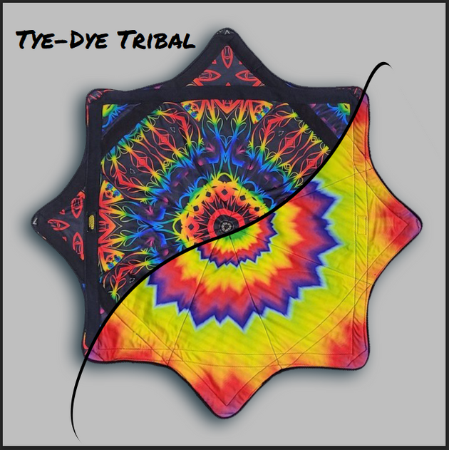 Juggle Dream Spinning Stars - tye-dye tribal