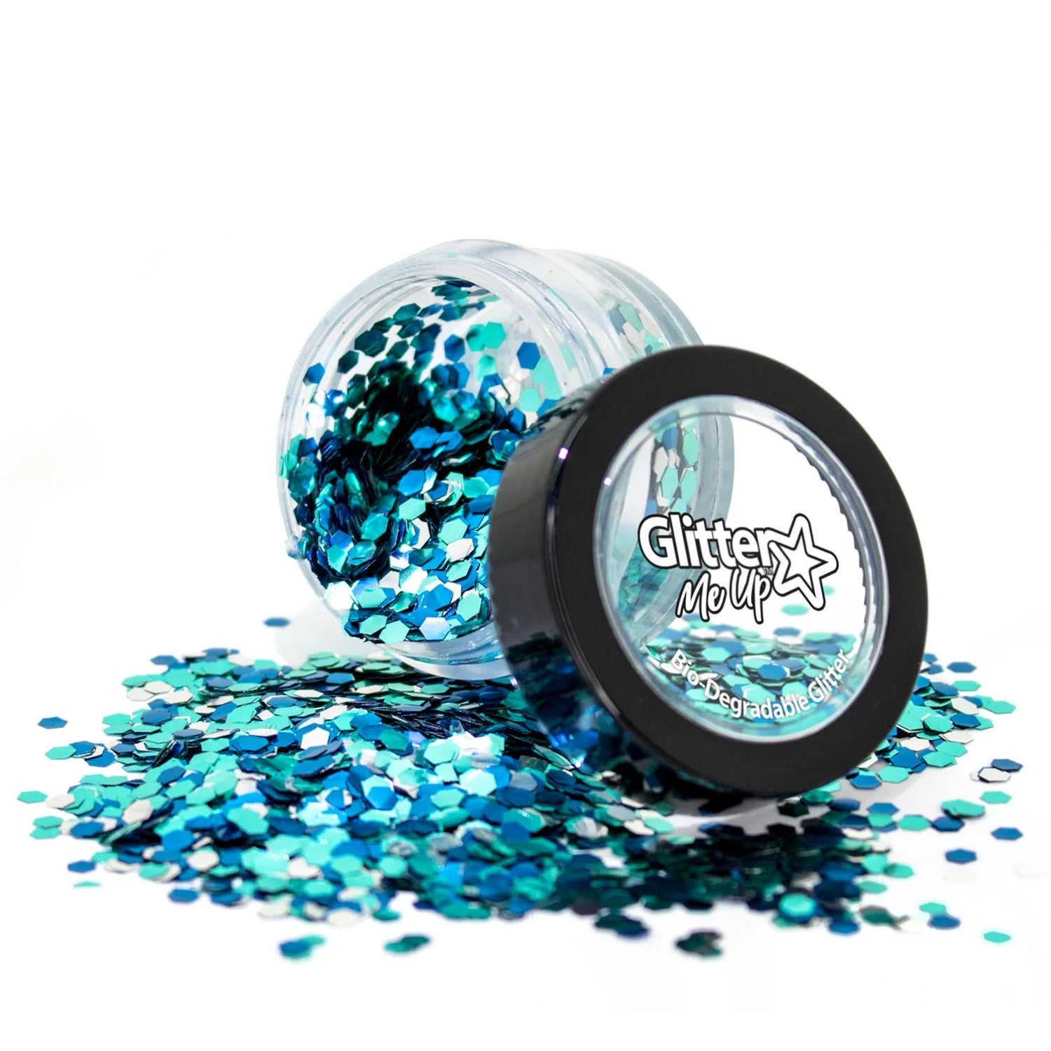 PaintGlow - Bio Degradable Chunky Glitter Blends Pot Loose Bio Degradable Blends - 3 grams