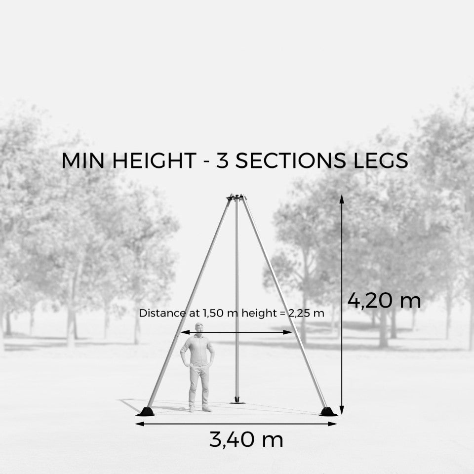 Play Free standing Aerial Rig - up to 7 m