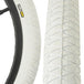 Close-up of Qu-Ax Freestyle Unicycle Tyre - 20" - White