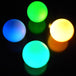 4 LED Balls glow in strobe mode different colours