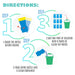 Uncle Bubble Concentration using directions: 1. shake the bottle before mixing, 2. pour entire bottle into a clean container 3. Mix one part of solution with 9 parts of clean tap water.