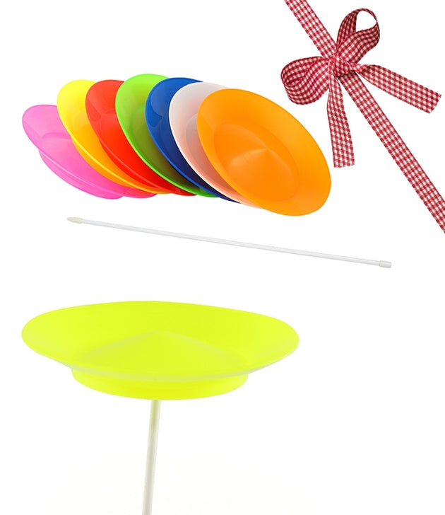 30 Sets of Juggle Dream Spinning Plate & Stick - Mixed Colours