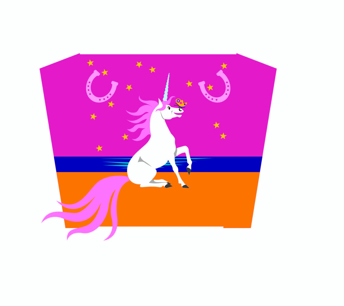 Wolkensturmer Single Line Sled Kite - Sunny Unicorn Graphic
